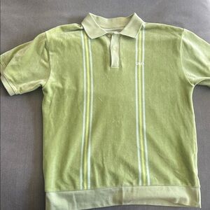 Obey Light Green Polo with White Accents